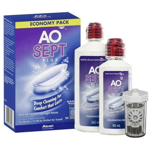 Aosept Plus Economy Pack 360ml + 90ml