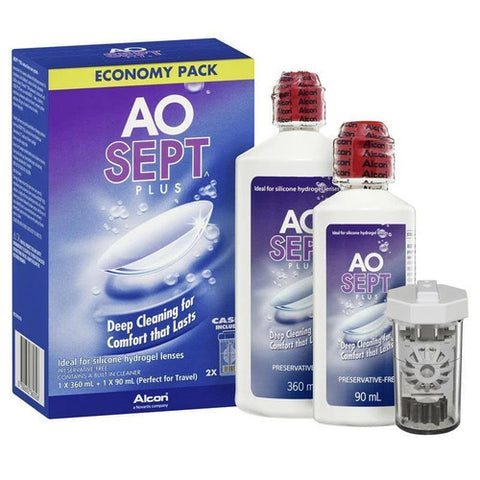 Aosept Plus Economy Pack 360ml + 90ml