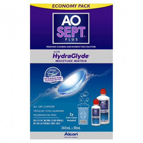 Aosept Plus with HydraGlyde Economy 2 Pack
