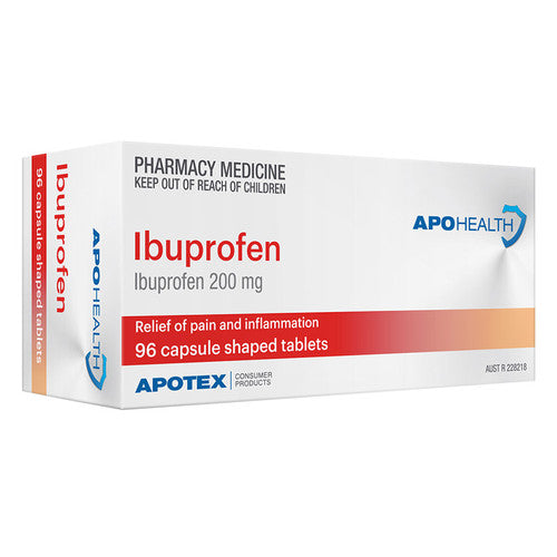 ApoHealth Ibuprofen 200mg 96 Capsules