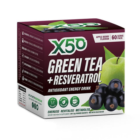 X50 Green Tea Apple Berry 60 Sachets