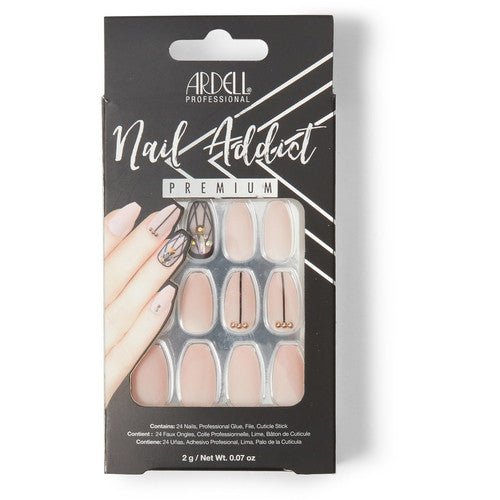 Ardell Professional Nail Addict Premium Nail Set - Crystal Blush