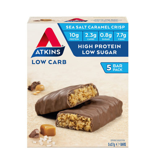 Atkins Day Break Sea Salt Caramel Crisp Bars 37g