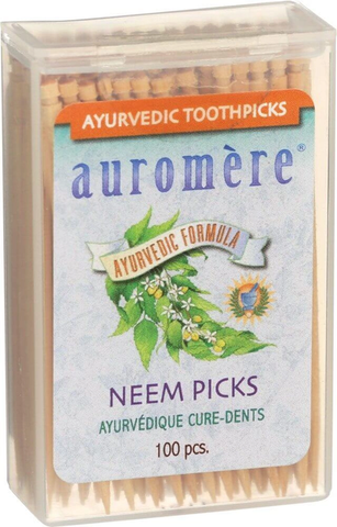 Auromere Ayurvedic Neem Toothpicks 100 Pack