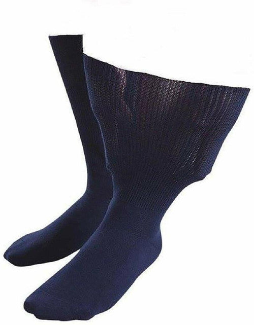 Aussie Sock Shop IOMI Ladies Extra Wide Socks Size 4-7 Navy 1 Pack