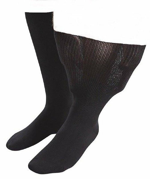 Aussie Sock Shop IOMI Mens Extra Wide Socks Size 9-11 Black 1 Pack