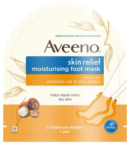 Aveeno Skin Relief Moisturising Foot Mask 1 Pair