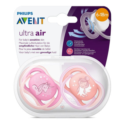 Avent Ultra Air Soother 6-18 Months 2 Pack