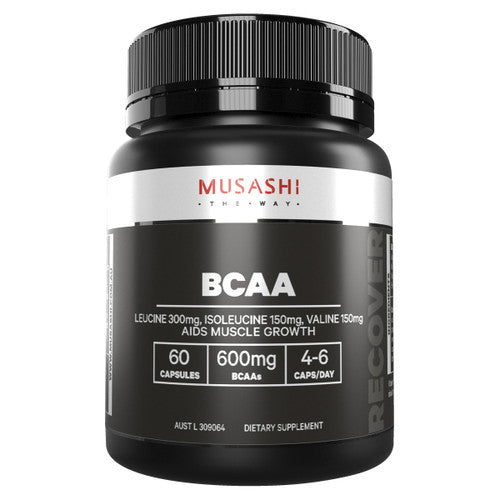 BCAA 60 capsules Front of Packaging