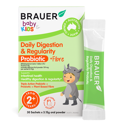 Brauer Baby & Kids Daily Digestion & Regularity Probiotic 30 Sachets