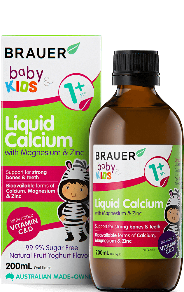 Brauer Baby & Kids Liquid Calcium With Magnesium & Zinc 200mL