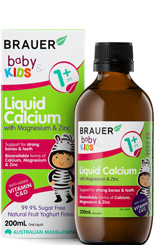Brauer Baby & Kids Liquid Calcium With Magnesium & Zinc 200mL