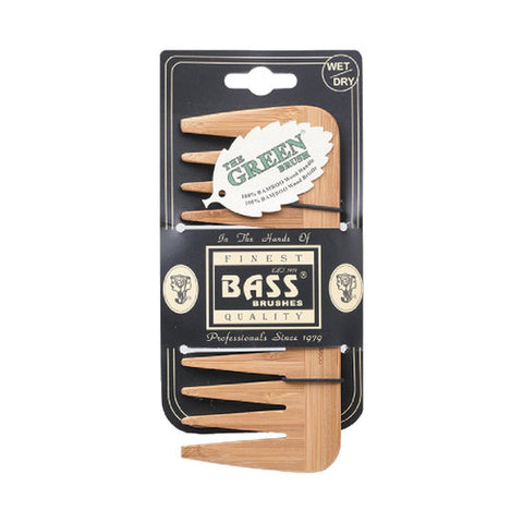 Bass Brushes Dark Bamboo Grooming Comb