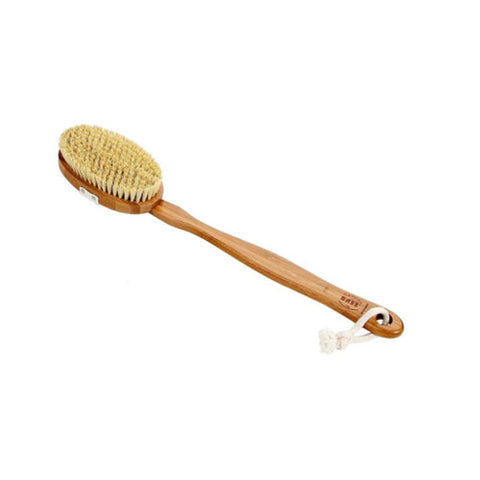 Bass Brushes Oval Style Body Brush with Natural Sisal Bristles