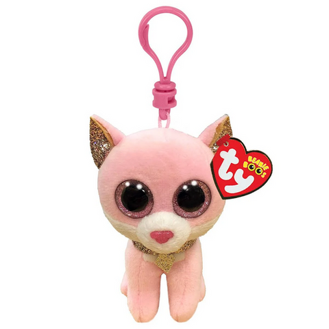 Beanie Boos Clip - Fiona Pink Cat