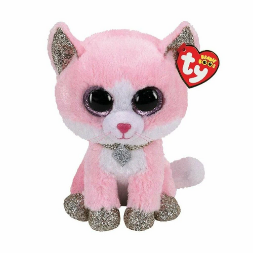 Beanie Boos Medium Fiona Pink Cat