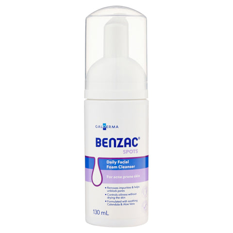 Benzac Daily Facial Foam Cleanser 130mL