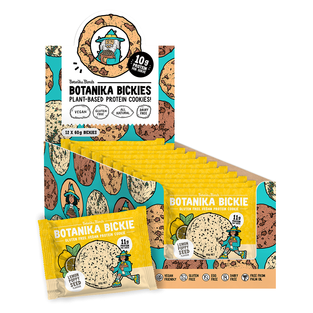 BOTANIKA BLENDS Botanika Bickie - Protein Cookie Lemon Poppyseed 60g 12PK