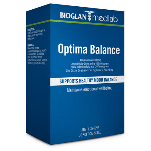Bioglan Medlab Optima Balance 30 soft gel capsules