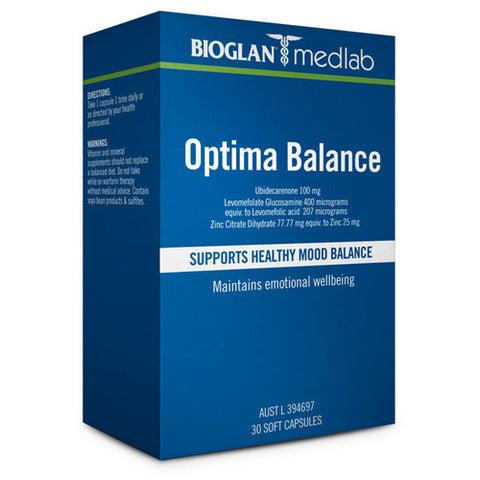 Bioglan Medlab Optima Balance 30 soft gel capsules