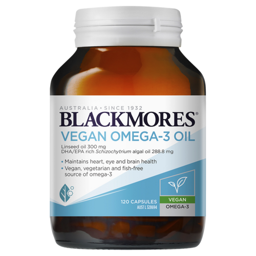 Blackmores Vegan Omega-3 Oil 120 Capsules