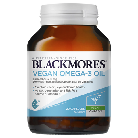 Blackmores Vegan Omega-3 Oil 120 Capsules
