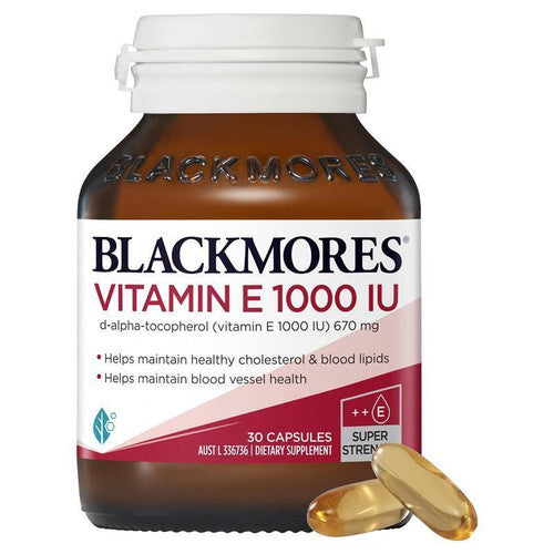 Blackmores Natural Vitamin E 1000IU 30 Capsules