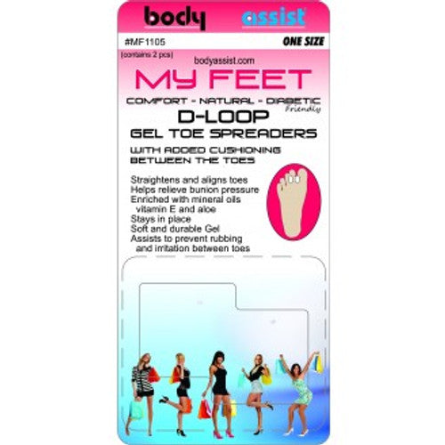 Body Assist My Feet D-Loop Gel Toe Spreaders