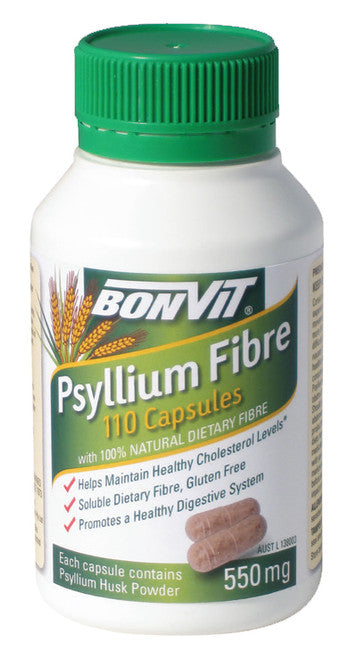 Bonvit Psyllium Fibre 550mg 110 Capsules