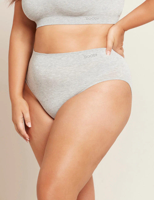 Boody Full Briefs Light Grey Marl - Small