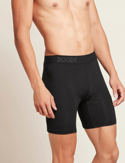 Boody Mens Everyday Long Boxers Black - Medium