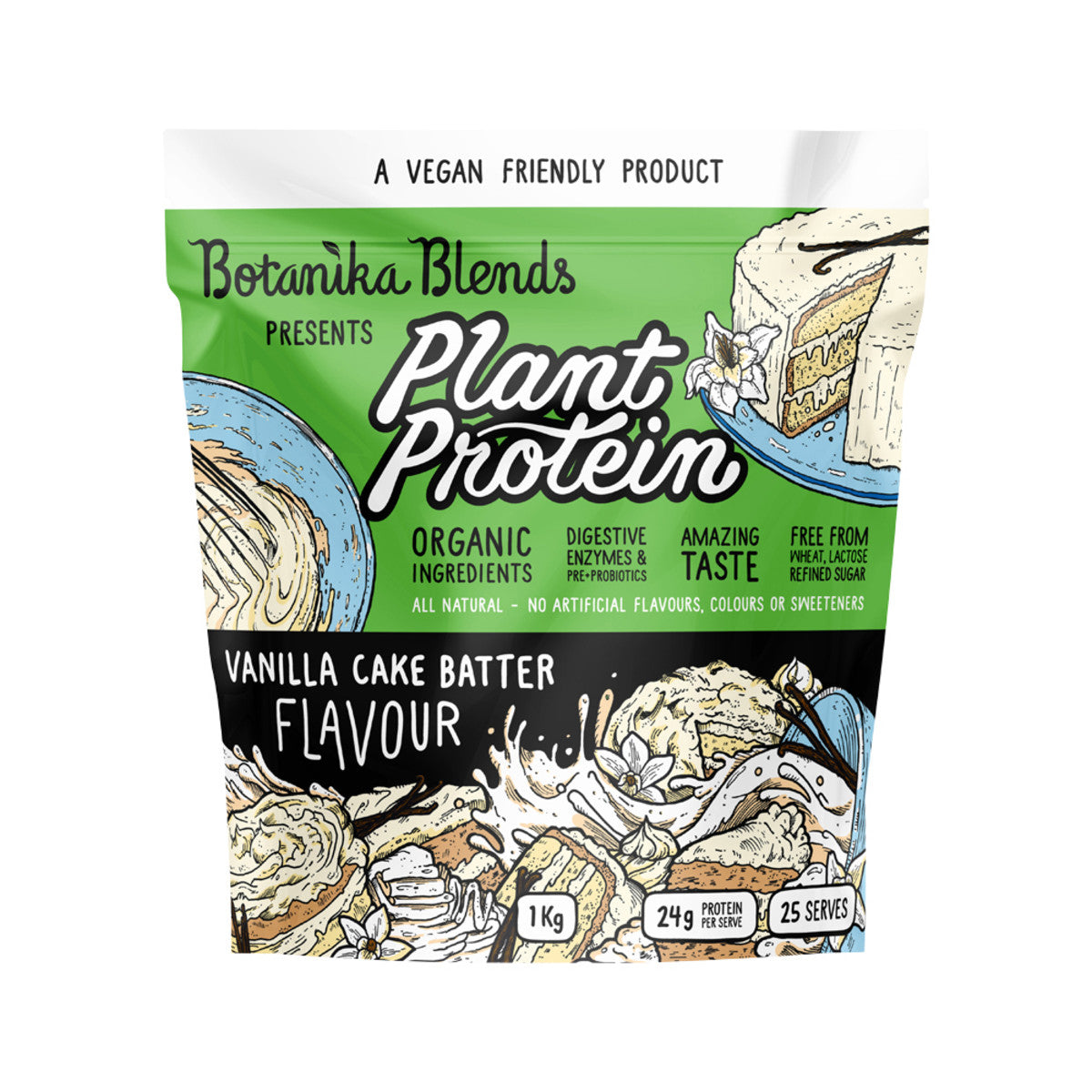 BOTANIKA BLENDS Plant Protein Vanilla Cake Batter 1kg