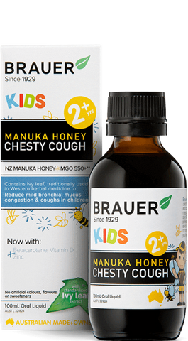 Brauer Kids Manuka Honey Chesty Cough Oral Liquid 100ml