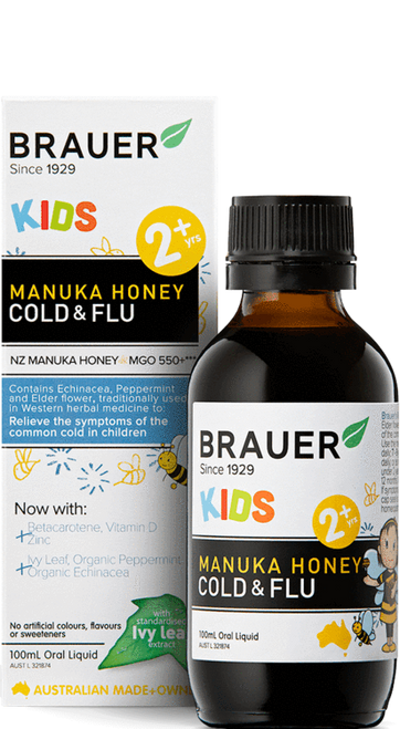 Brauer Kids Manuka Honey Cold & Flu Oral Liquid 100ml