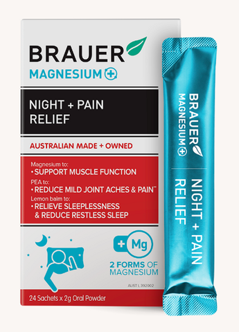 Brauer Magnesium+ Night Pain Relief 24 Sachets
