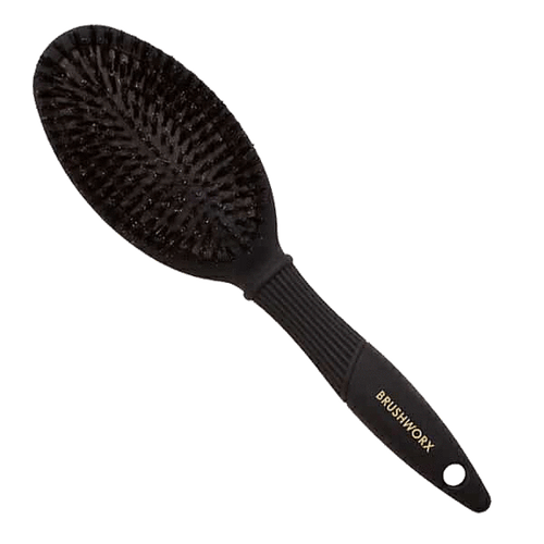 Brushworx	Gold Oval Cushion Boar Bristle Brush