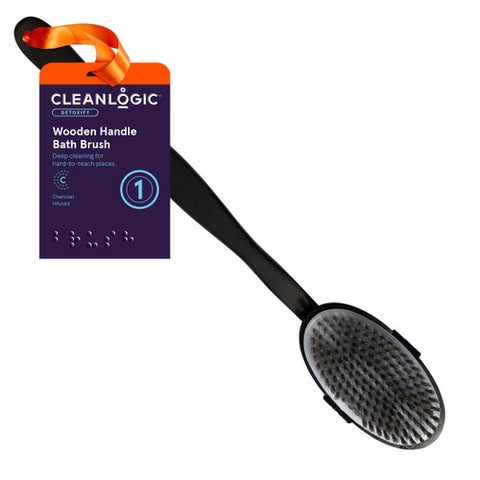 Cleanlogic Sport Wooden Handle Bath Dry Brush