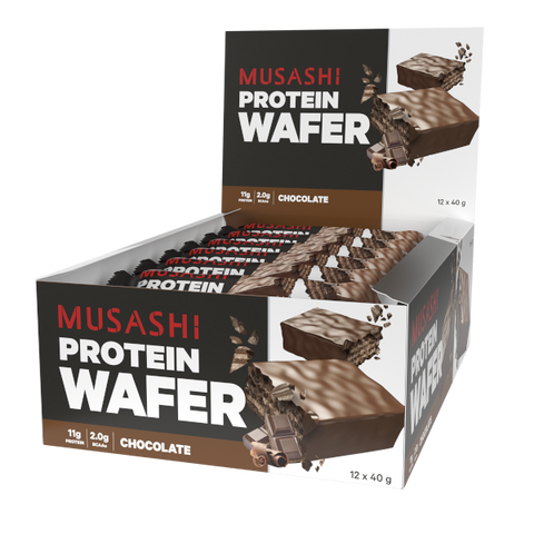 Musashi Protein Wafer Chocolate 40g 12PACK