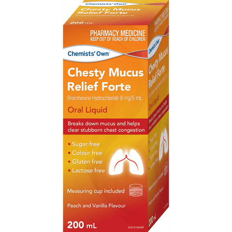 Chemists Own Chesty Mucus Relief Forte Bottle 200mL