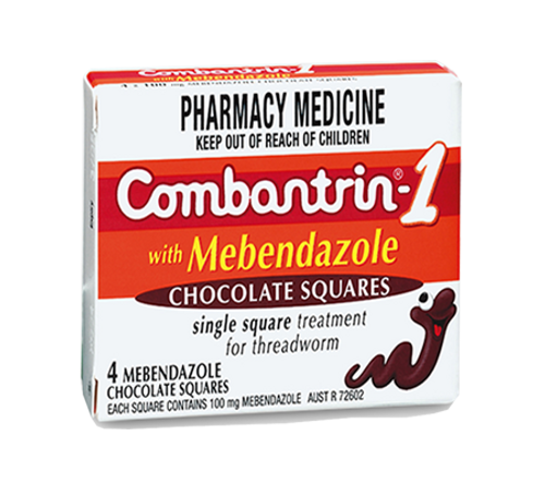 Combantrin-1 4 Chocolate Squares