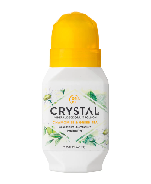 CRYSTAL Mineral Deodorant Roll-On Chamomile & Green Tea 66ml