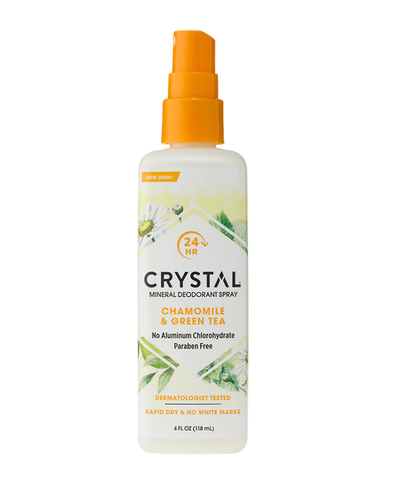 CRYSTAL Mineral Deodorant Spray Chamomile & Green Tea 118ml