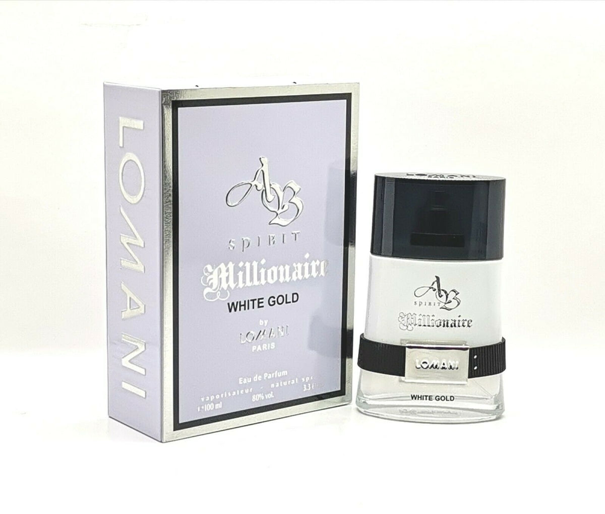 Lomani Spirit Millionaire White Gold Men EDP Spray 3.3 oz (B09MKP3JS2)