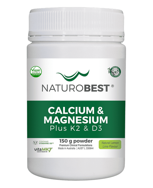 Naturobest Calcium & Magnesium Plus K2 & D3 150g