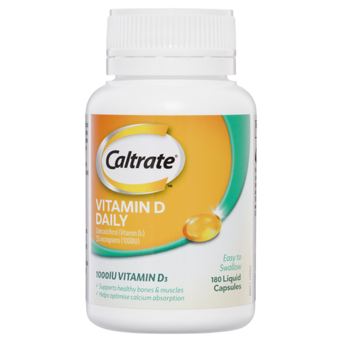 Caltrate Vitamin D Daily 180 Liquid Capsules