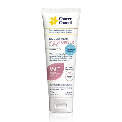 Cancer Council Face Daywear Moisturiser For Face & Body SPF50+ 75ml