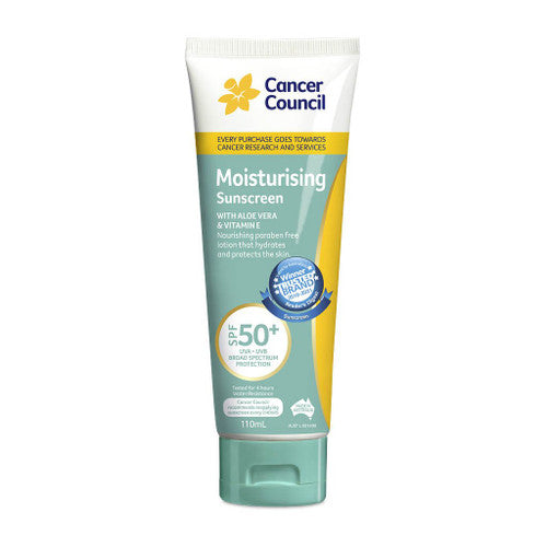 Cancer Council Moisturising Sunscreen SPF50+ 110ml