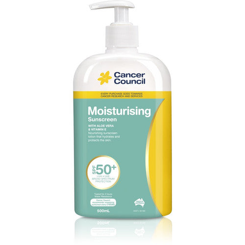Cancer Council Moisturising Sunscreen SPF50+ 500ml
