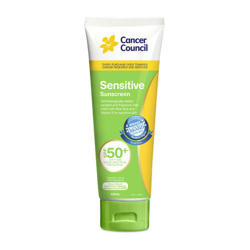 Cancer Council Sensitive Sunscreen SPF50+ 110ml