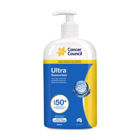 Cancer Council Ultra Sunscreen SPF50+ 500ml